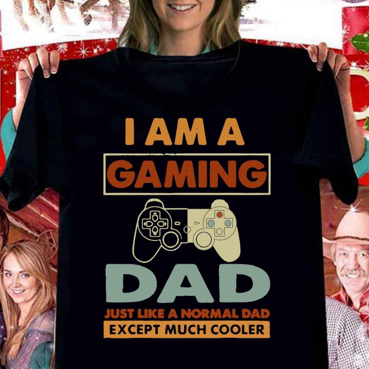 Gaming Dad Funny Father's Day Matching Gamer t-shirt woman shirt