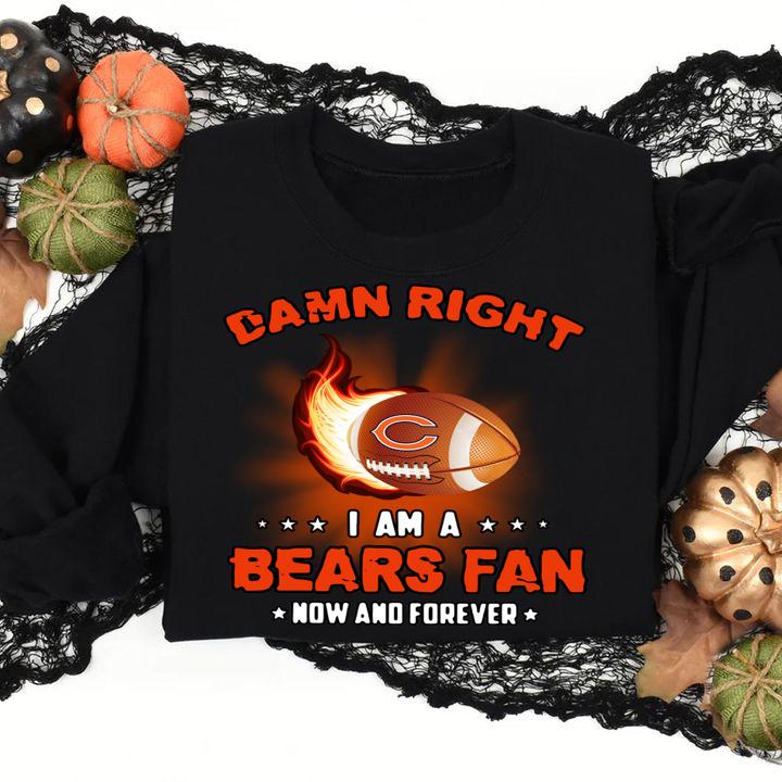 Original Damn Right I Am A Bears Rugby Fan Now And Forever t-shirt sweatshirt