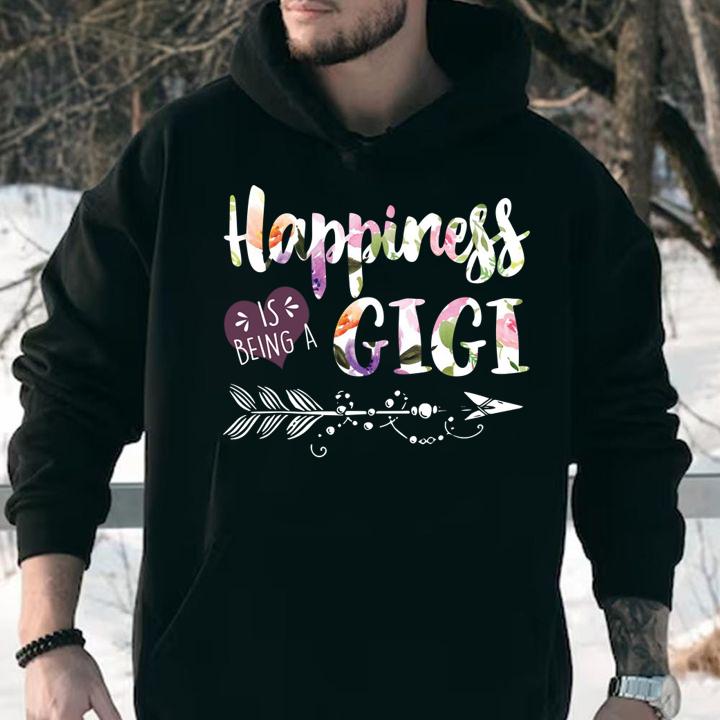 Awesome Happiness is Being a Gigi Cute Womens Grandma Tees t-shirt hoodie
