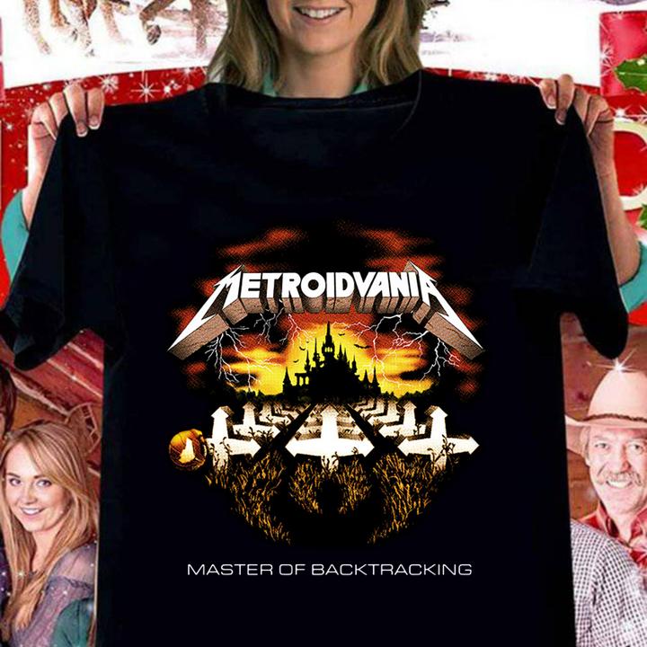 Metallica Metroidvania Master Of Back Tracking t-shirt woman shirt