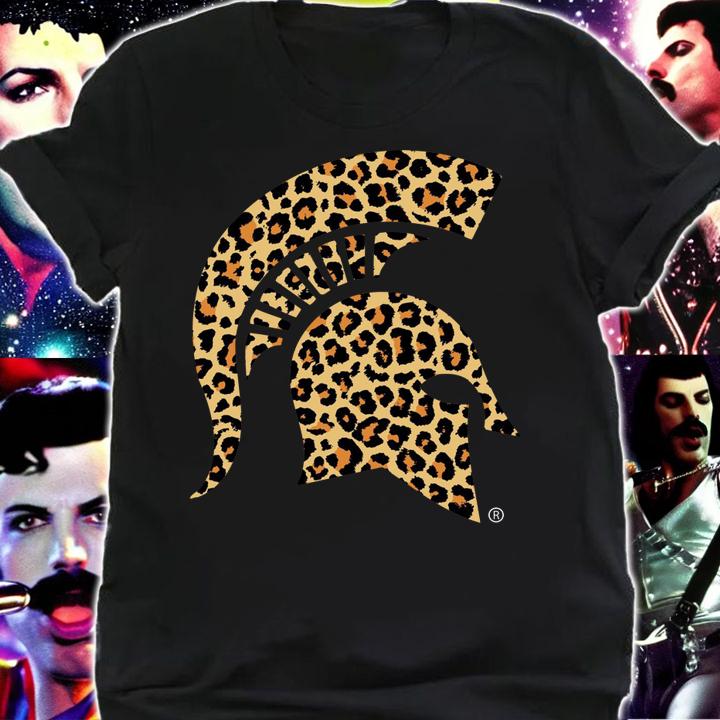 Leopard Print Michigan State University t-shirt shirt