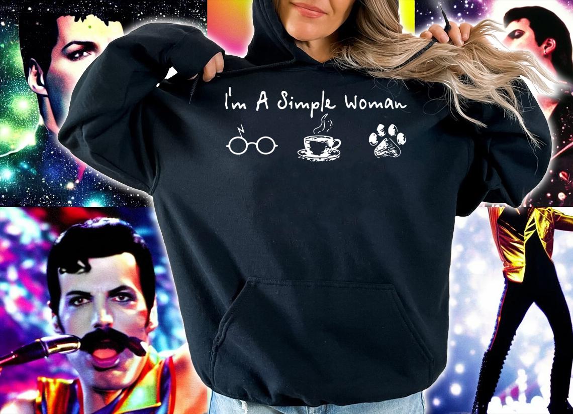 Premium I'm a simple woman I like Harry Potter Coffee and Dog t-shirt hoodie