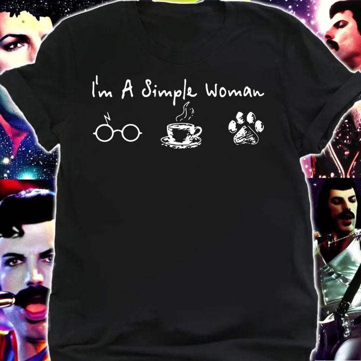 Premium I'm a simple woman I like Harry Potter Coffee and Dog t-shirt shirt