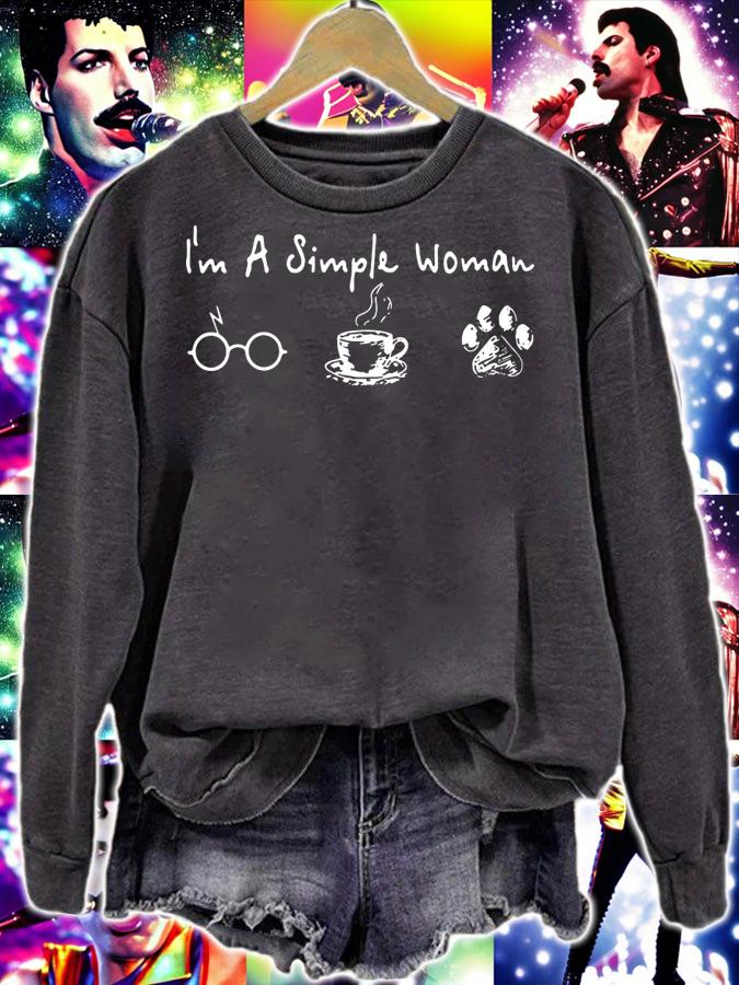 Premium I'm a simple woman I like Harry Potter Coffee and Dog t-shirt sweatshirt