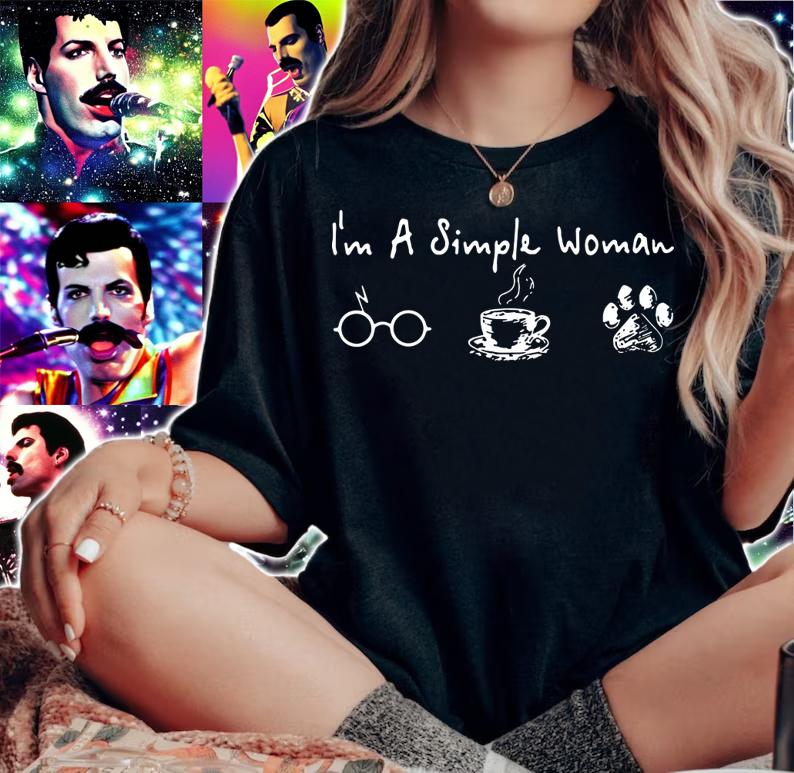 Premium I'm a simple woman I like Harry Potter Coffee and Dog t-shirt woman shirt
