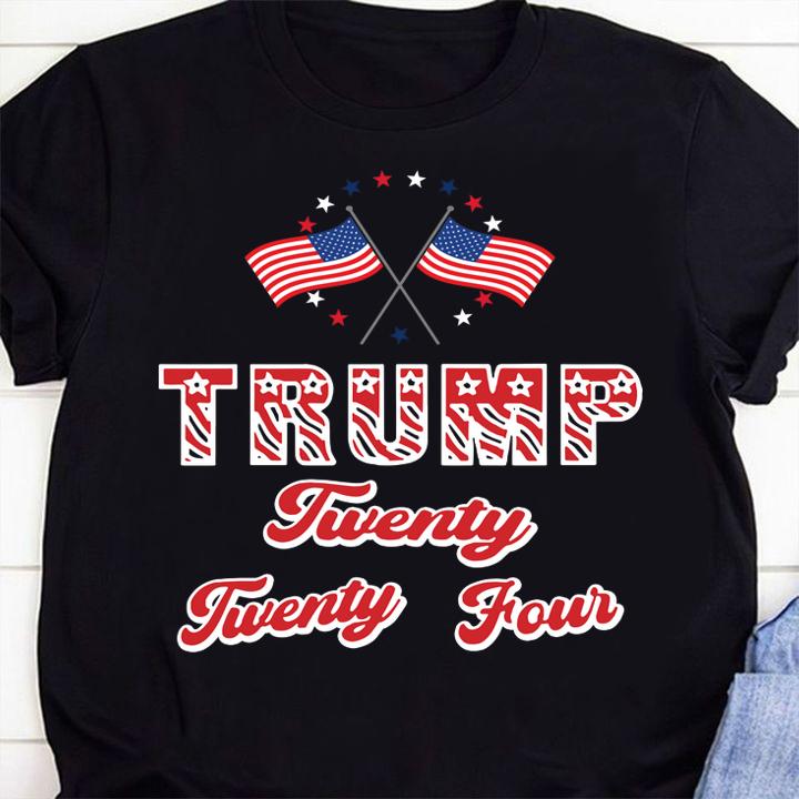 Trump Twenty Twenty Four In 2024 American Flag Election t-shirt shirt