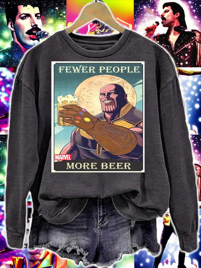 Thanos Fever People More Beer Avengers Endgame t-shirt sweatshirt