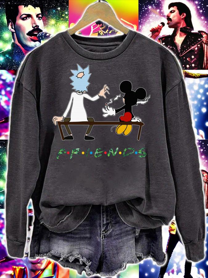 Awesome Rick And Mickey Mouse Friends Weed t-shirt sweatshirt