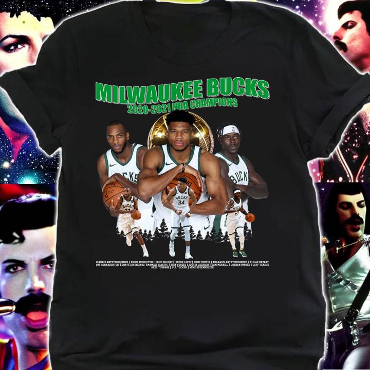 Milwaukee Bucks 2020-2021 NBA Champions t-shirt shirt