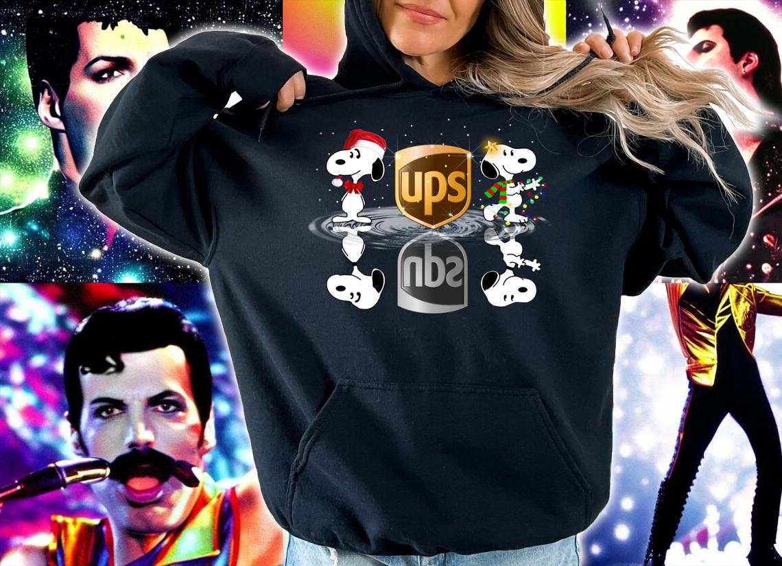 Snoopy Ups water mirror reflection Christmas t-shirt hoodie
