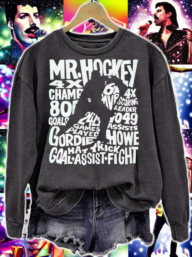 Detroit Red Wings Gordie Howie word art t-shirt sweatshirt