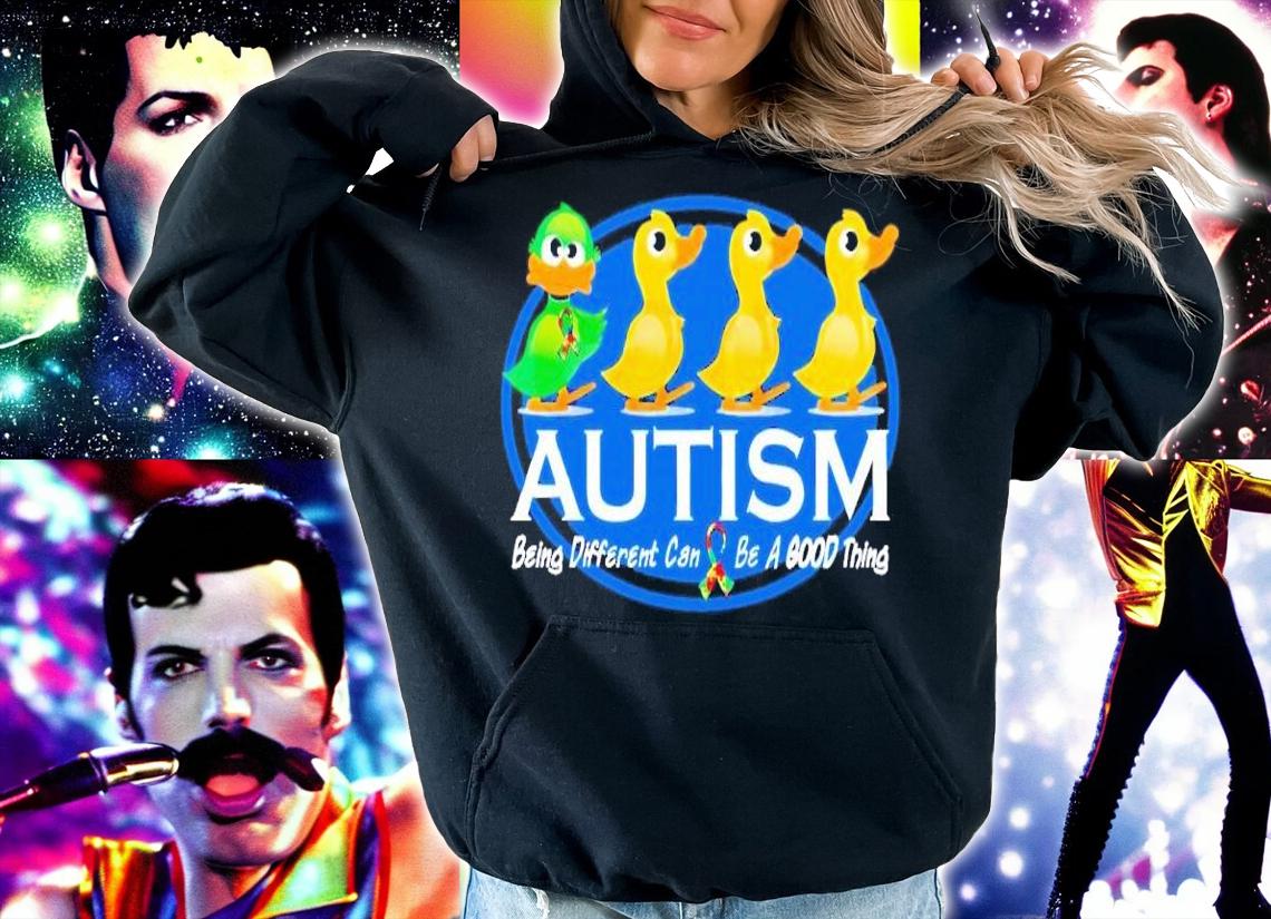 Duck autism being different can be a good thing t-shirt hoodie