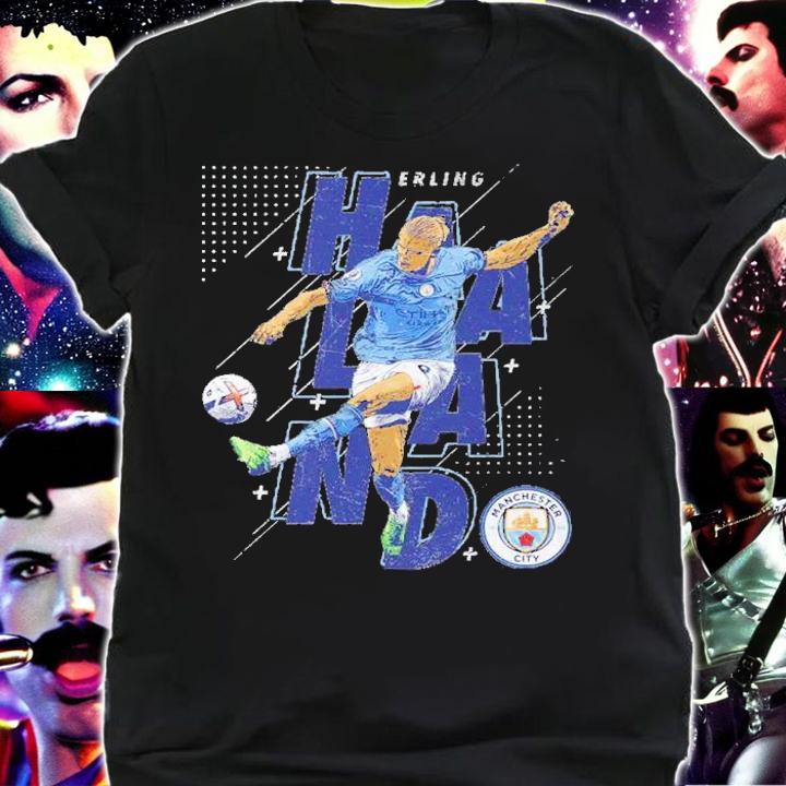 Erling Haaland Manchester City Abstract Name League t-shirt shirt