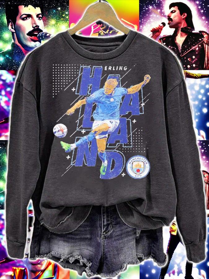Erling Haaland Manchester City Abstract Name League t-shirt sweatshirt