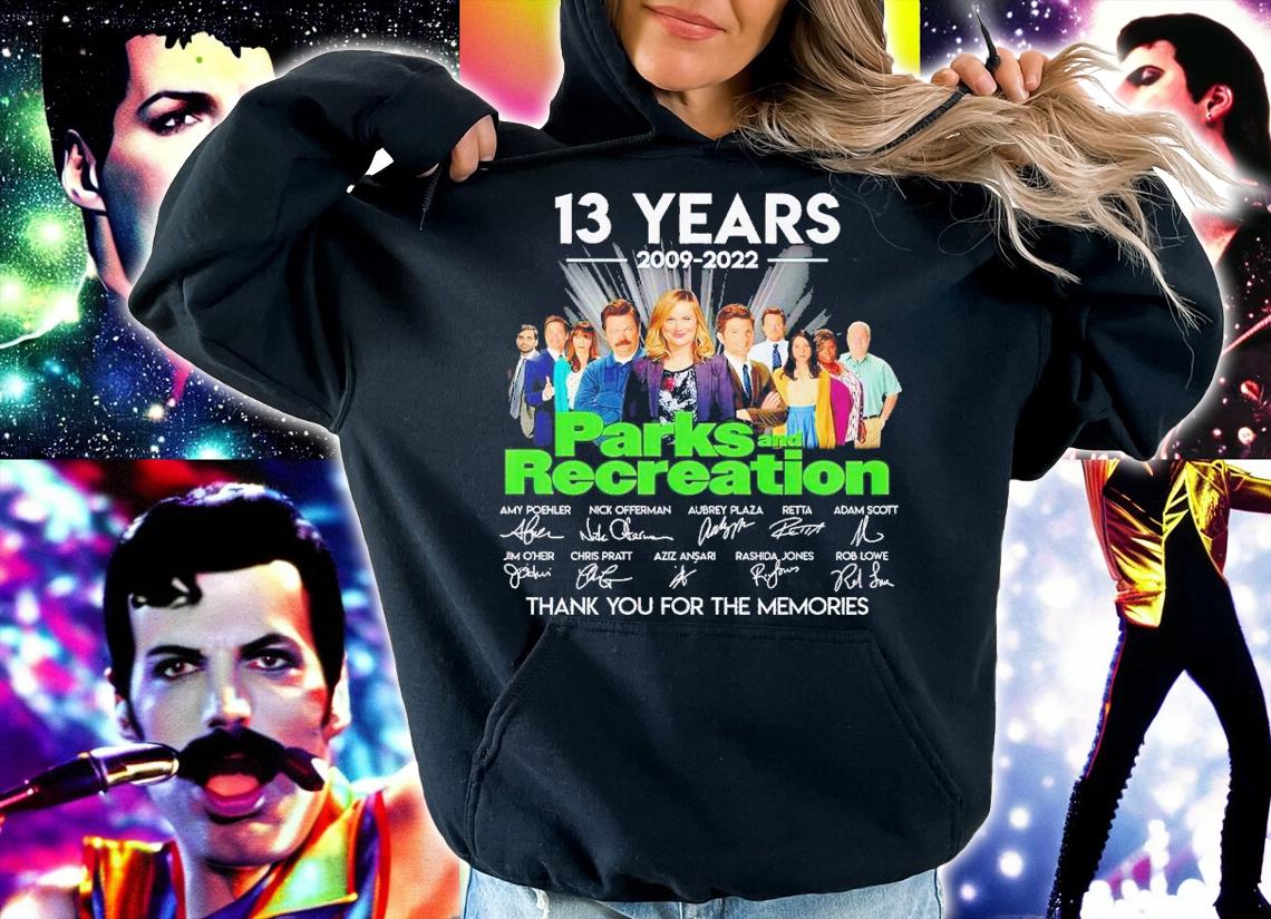 13 years 2009 2022 Parks and Recreation thank you for the memories shirt t-shirt hoodie