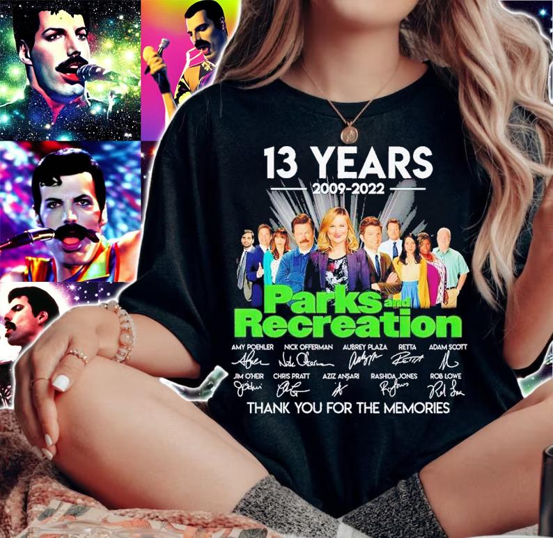 13 years 2009 2022 Parks and Recreation thank you for the memories shirt t-shirt woman shirt