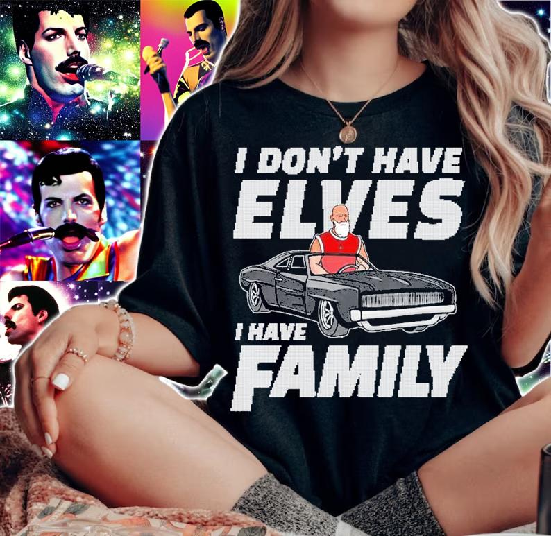 Barstool I Don't Have Elves I Have Family t-shirt woman shirt