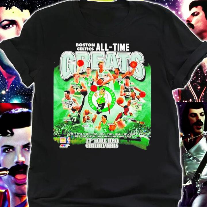 Boston Celtics All-time greats 17-time NBA Champions Shirt t-shirt shirt