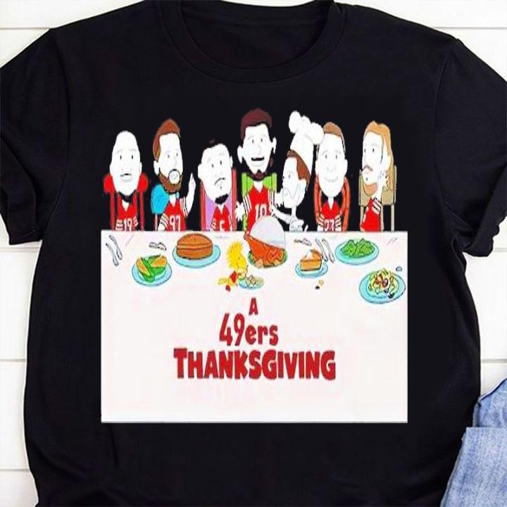 A 49ers Thanksgiving Peanuts shirt t-shirt shirt
