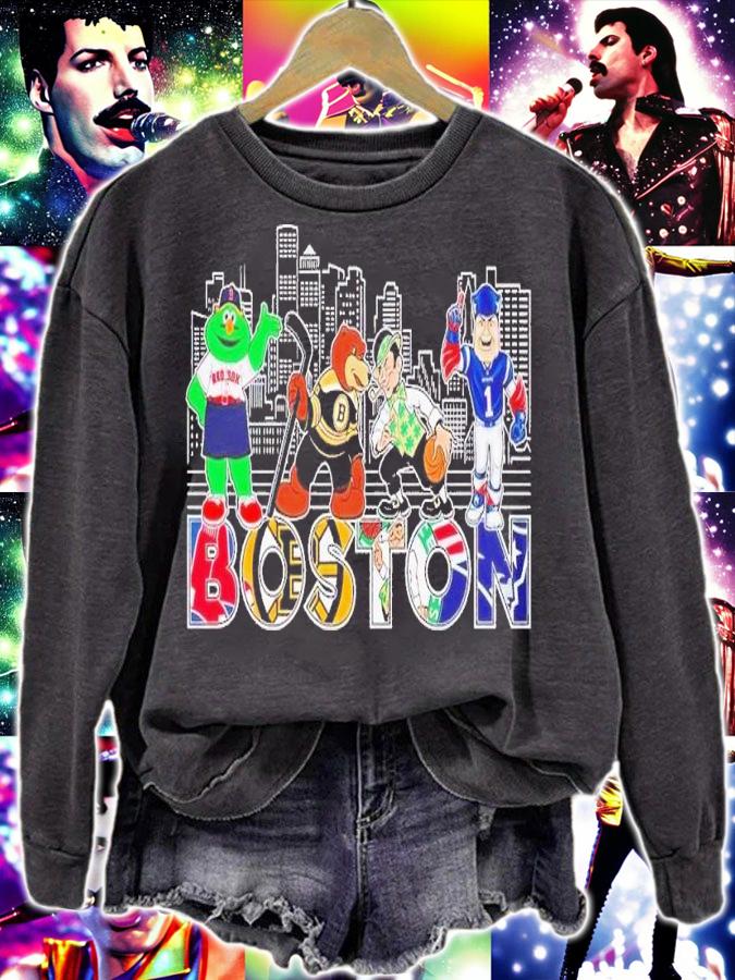 Boston sport mascots shirt t-shirt sweatshirt