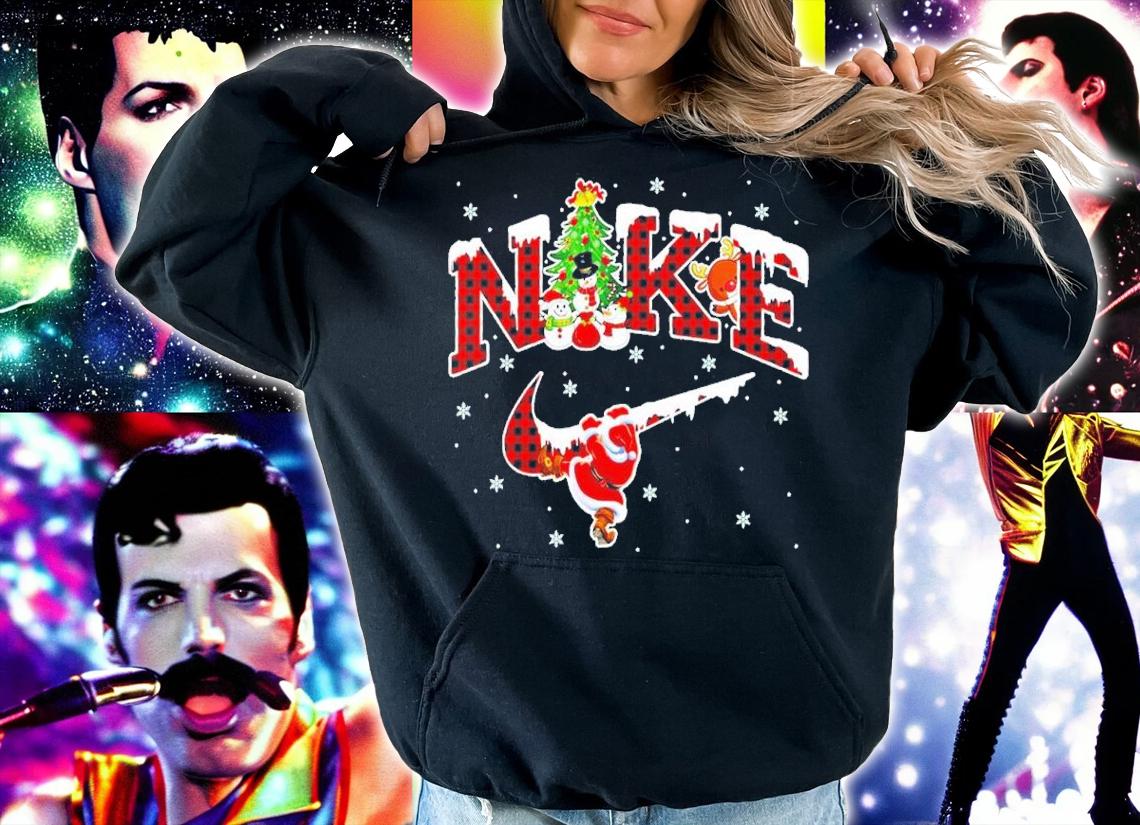 Buffalo Plaid Merry Christmas Grinch Nike Shirt t-shirt hoodie