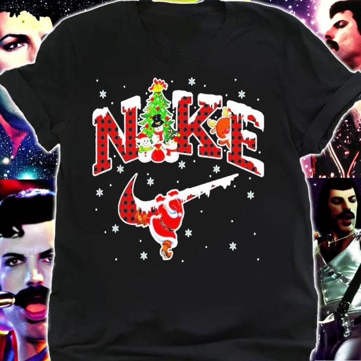 Buffalo Plaid Merry Christmas Grinch Nike Shirt t-shirt shirt