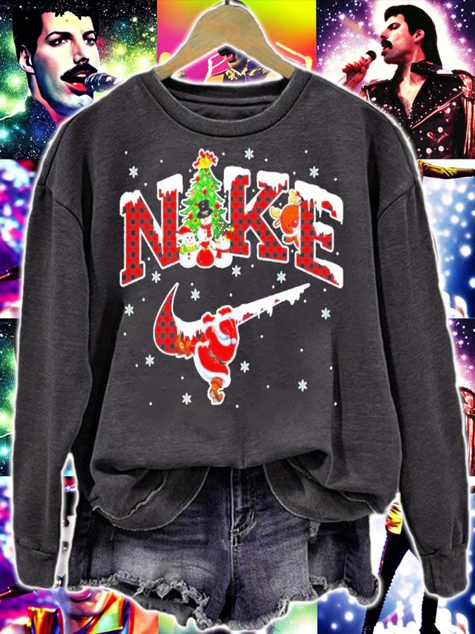 Buffalo Plaid Merry Christmas Grinch Nike Shirt t-shirt sweatshirt