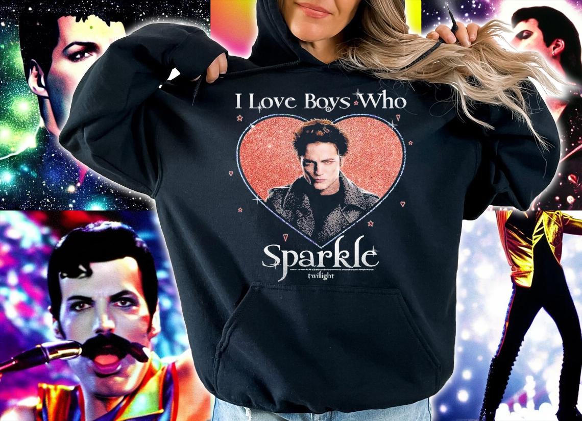 Edward Cullen Twilight I love boys who sparkle shirt t-shirt hoodie