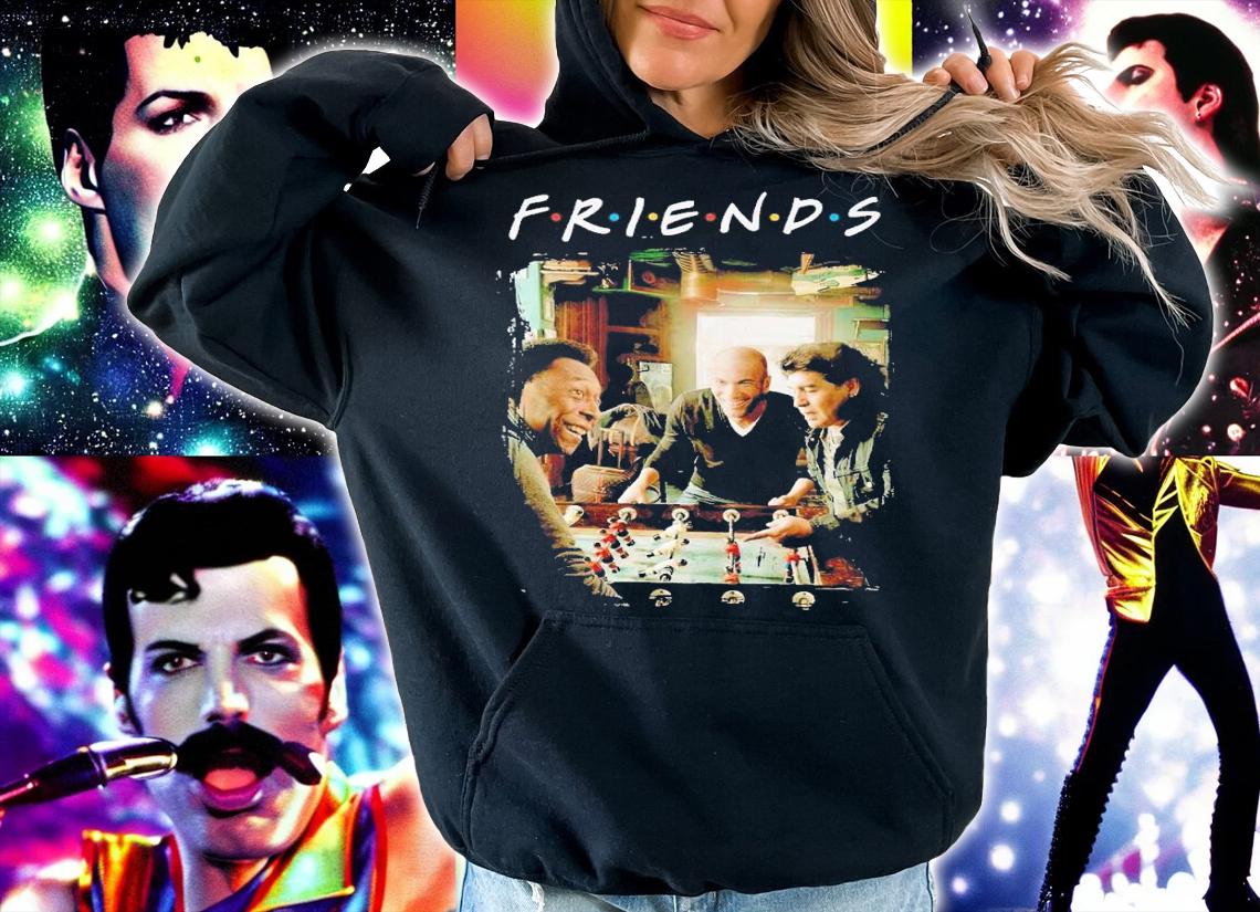 Friends Pel Zindine Zidane and Diego Maradona shirt t-shirt hoodie