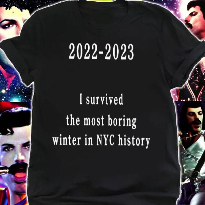 I survived the most boring winter in NYC history 2022-2023 shirt t-shirt shirt