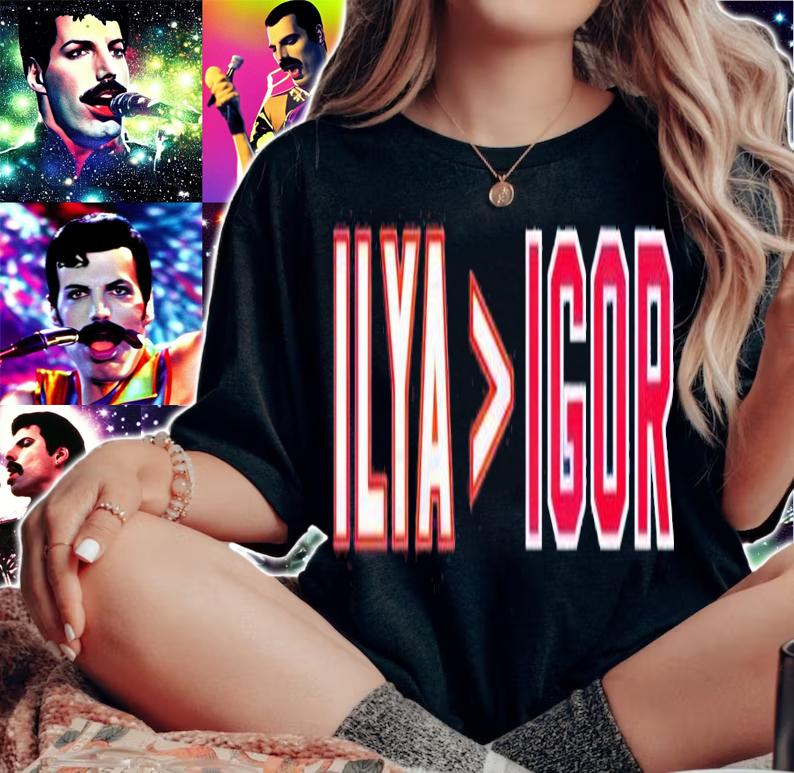 Ilya is greater than Igor t-shirt woman shirt
