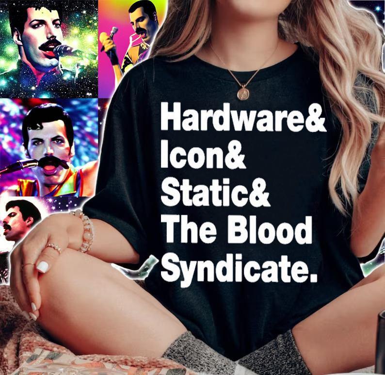 Hardware Icon Static And The Blood Syndicate Shirt t-shirt woman shirt