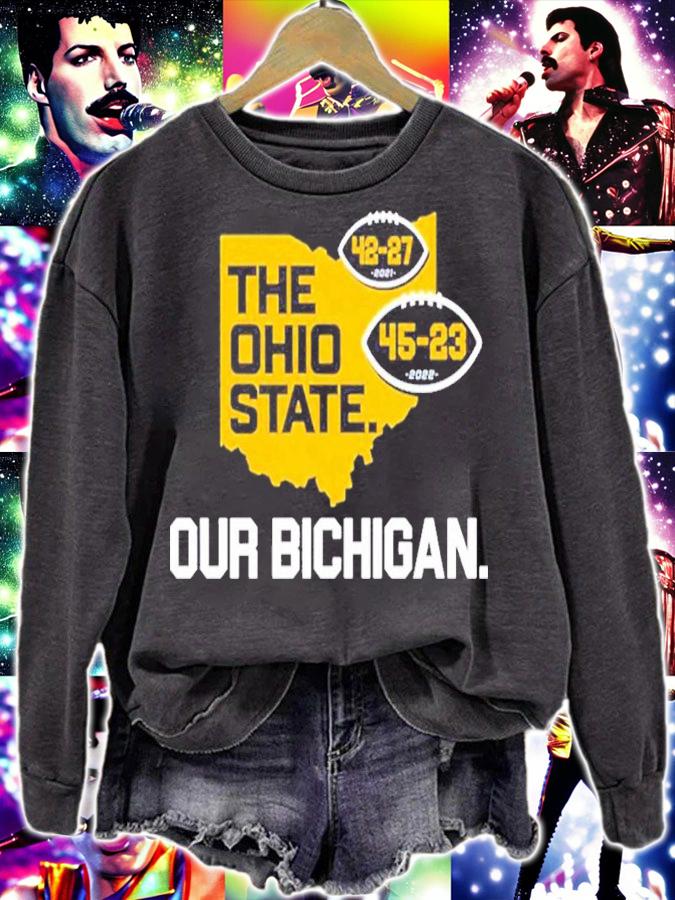 Michigan Beat Ohio The Ohio State Our Bichigan Score Shirt t-shirt sweatshirt