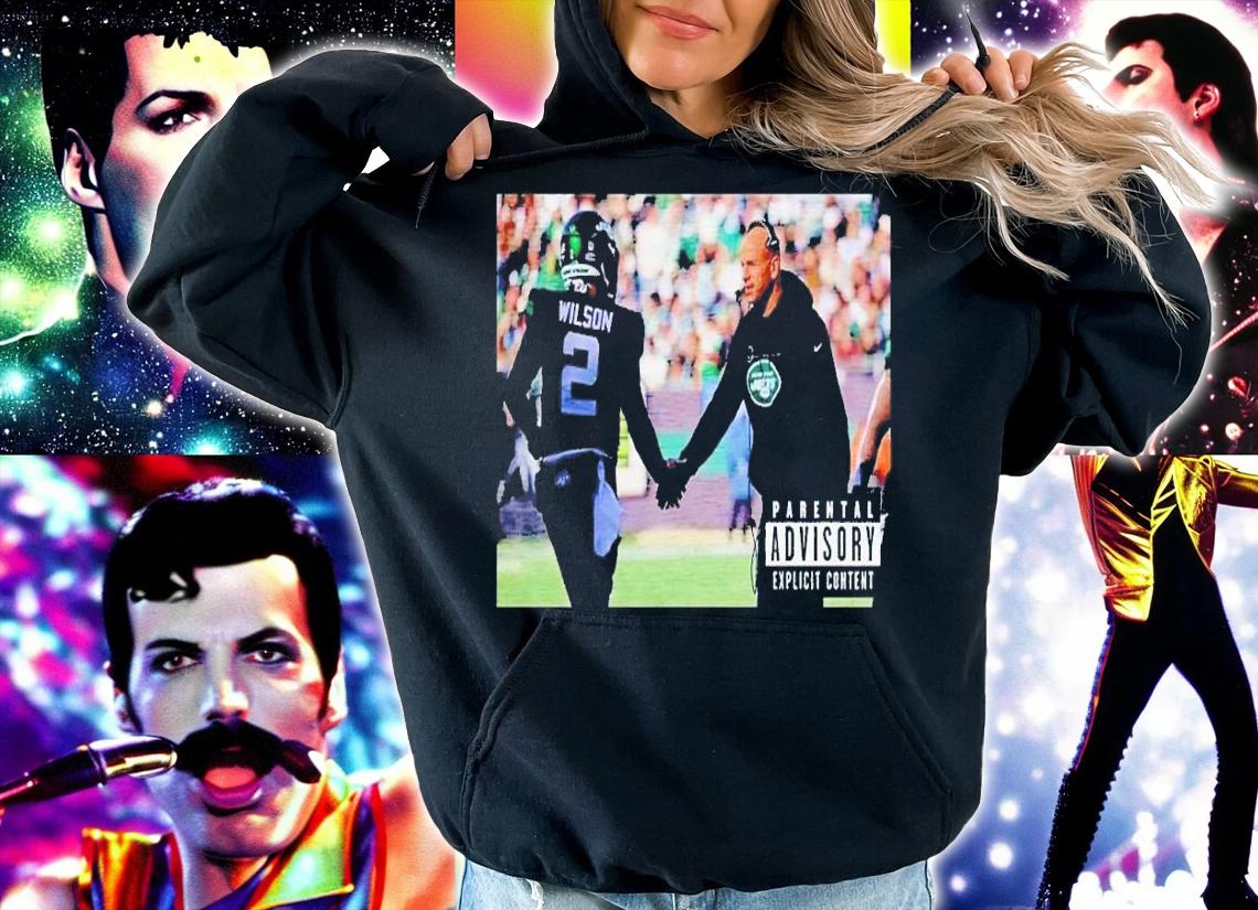Robert Saleh and Zach Wilson Parental Advisory shirt t-shirt