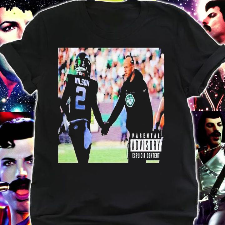 Robert Saleh and Zach Wilson Parental Advisory shirt t-shirt