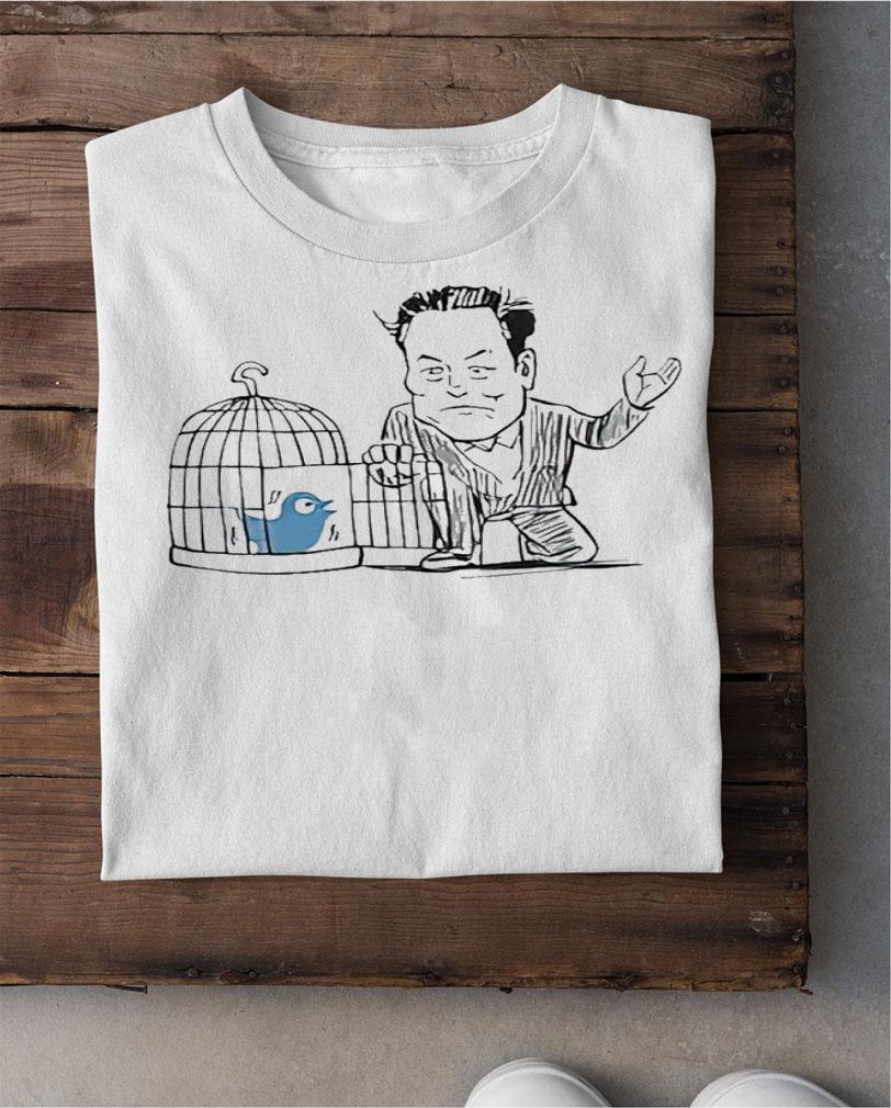 Twitter bird is freed Elon Musk shirt t-shirt shirt