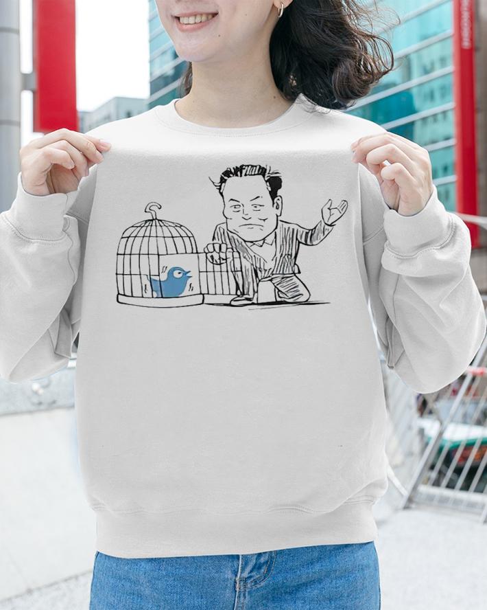 Twitter bird is freed Elon Musk shirt t-shirt sweatshirt