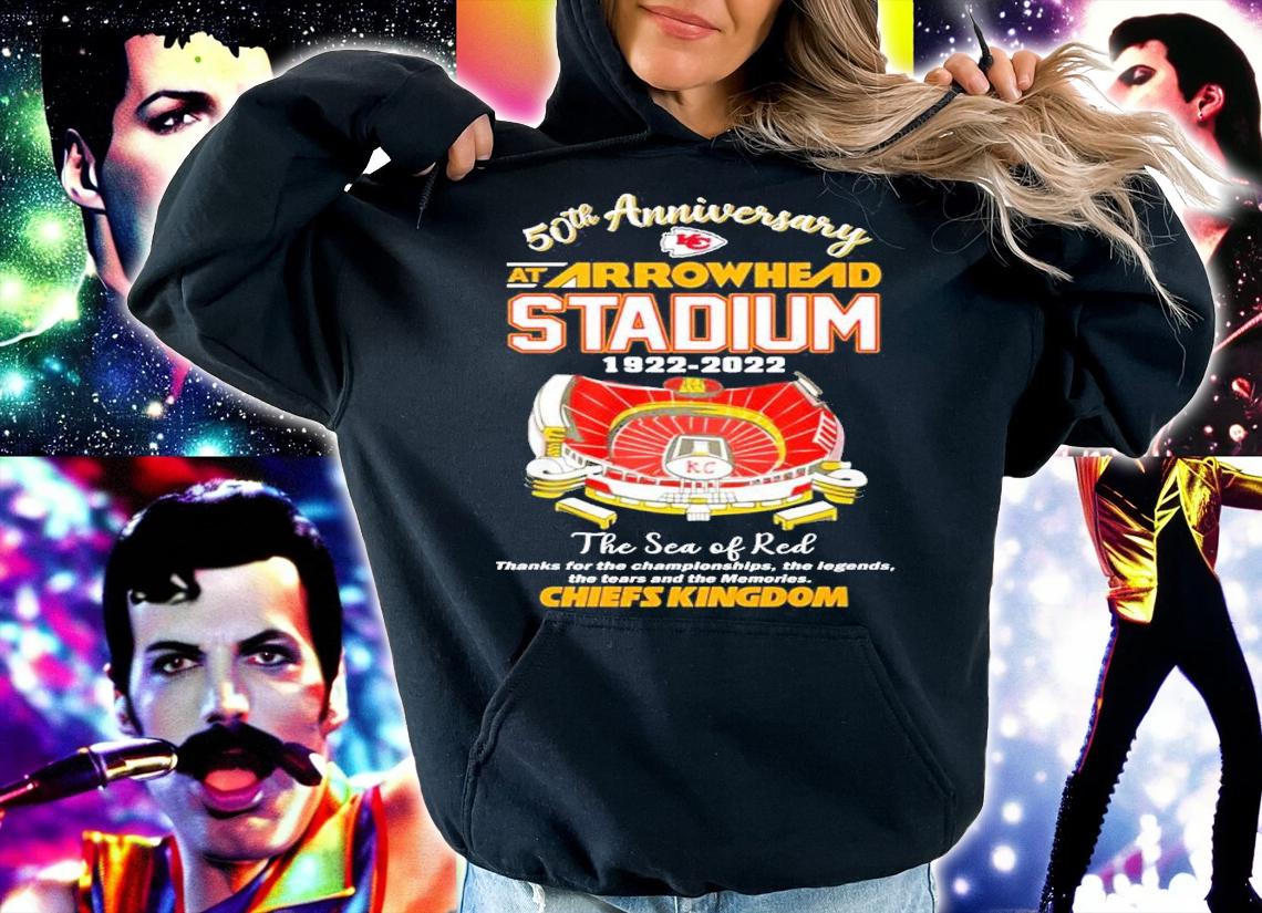 50th anniversary at Arrowhead Stadium 1922 2022 The Sea of Red Chiefs Kingdom shirt t-shirt hoodie