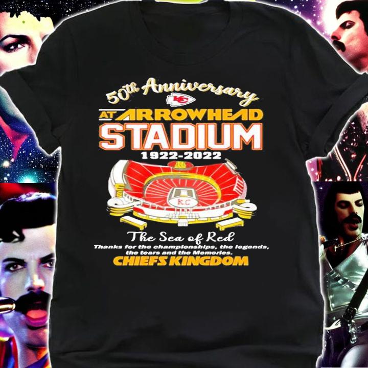 50th anniversary at Arrowhead Stadium 1922 2022 The Sea of Red Chiefs Kingdom shirt t-shirt shirt