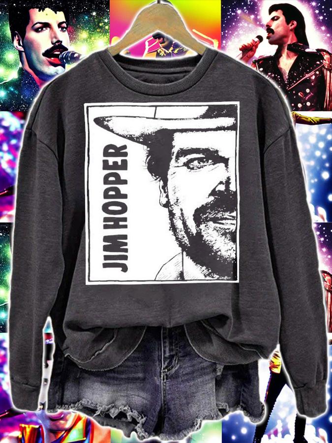 Portrait Jim Hopper Stranger Things T-Shirt t-shirt sweatshirt