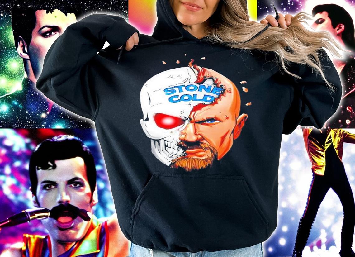 Stone Cold Steve Austin Half Skull shirt t-shirt hoodie