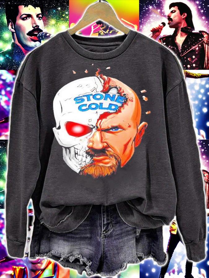Stone Cold Steve Austin Half Skull shirt t-shirt sweatshirt