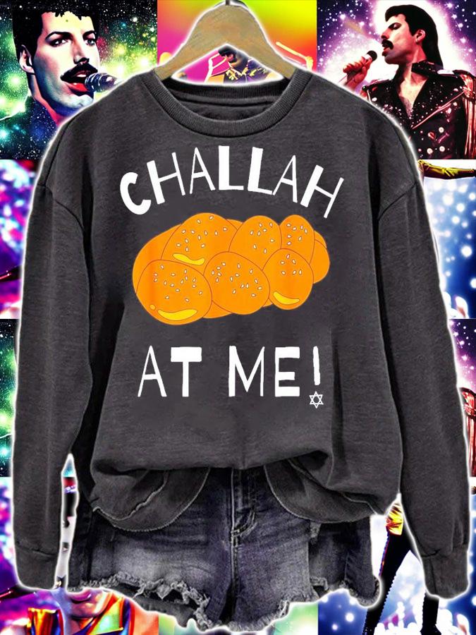 Challah At Me Rosh Hashanah Jewish Hanukkah T-Shirt t-shirt sweatshirt