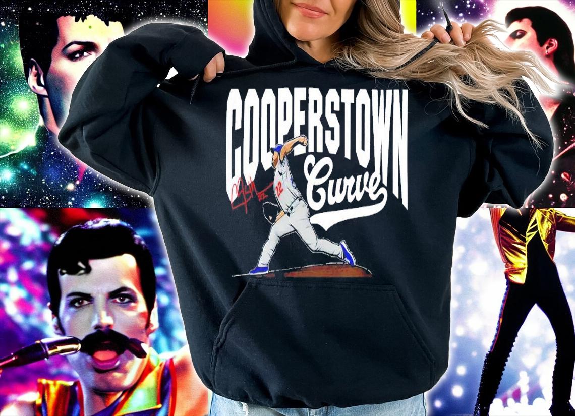 Clayton Kershaw Cooperstown Curve Los Angeles Dodgers T-Shirt t-shirt