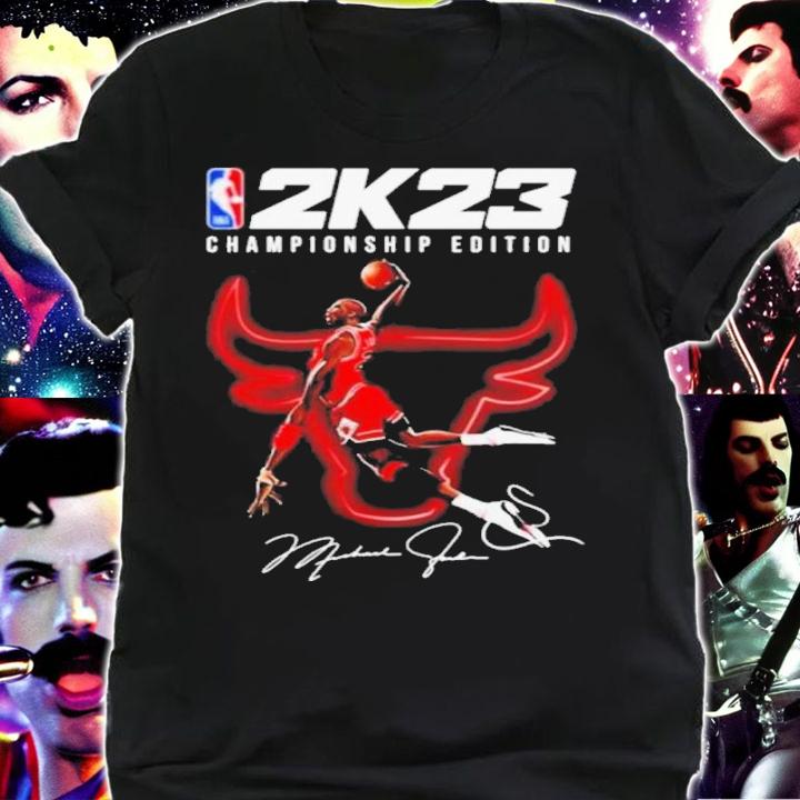 Michael Jordan Dunk NBA 2K23 Championship Edition Signature Shirt t-shirt