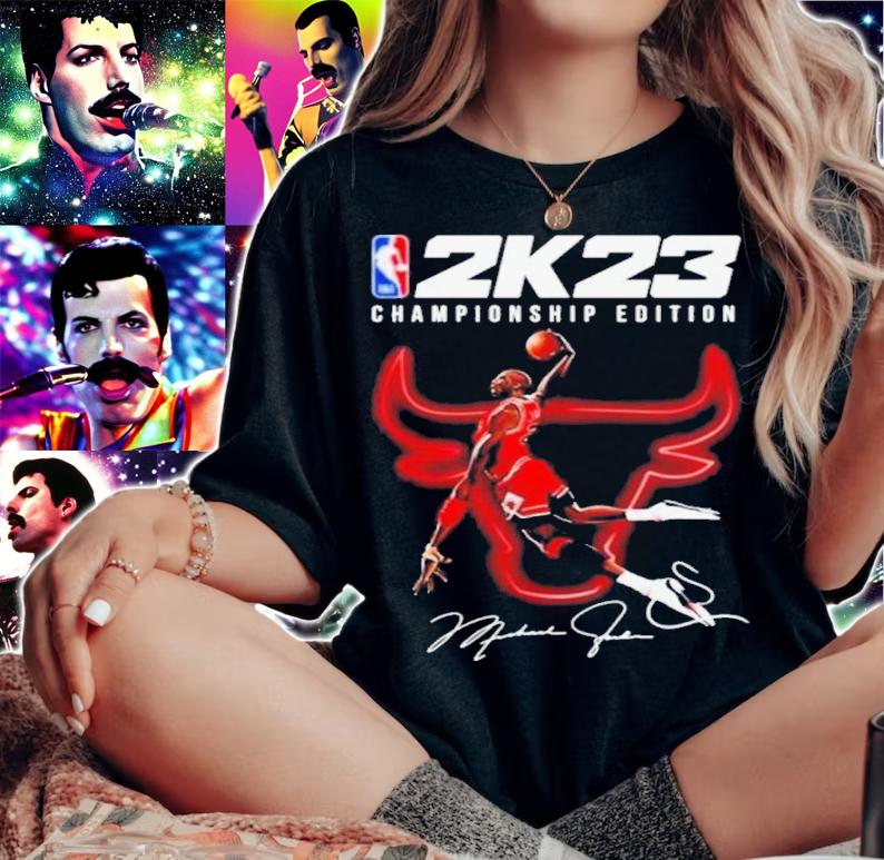 Michael Jordan Dunk NBA 2K23 Championship Edition Signature Shirt t-shirt