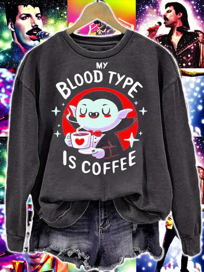 My Blood Type Is Coffee Hotel Transylvania Hotel Transylvania T-Shirt t-shirt