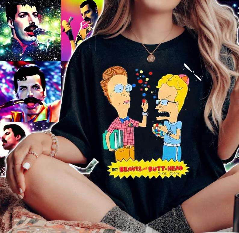 Nerdy Nerds Beavis and Butthead shirt t-shirt woman shirt