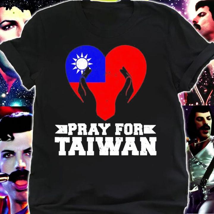 Pray For Taiwan Supporter Taiwanese Flag Heart shirt t-shirt shirt