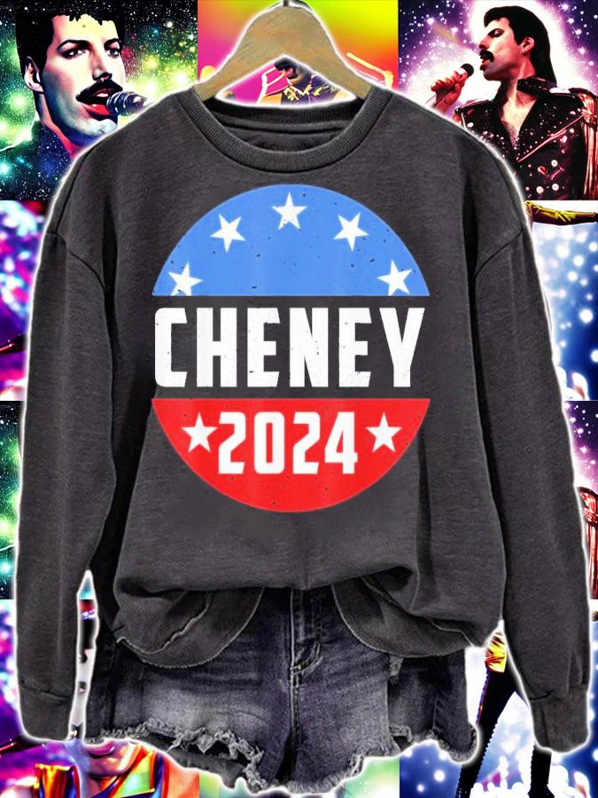 Retro USA Flag Liz Cheney 2024 USA Election Shirt t-shirt